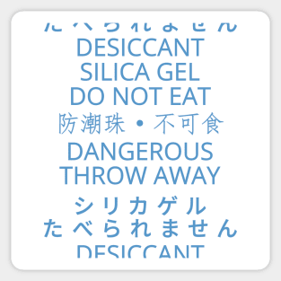 Desiccant Silica Gel Variation Sticker